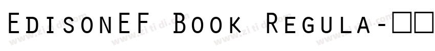 EdisonEF Book Regula字体转换